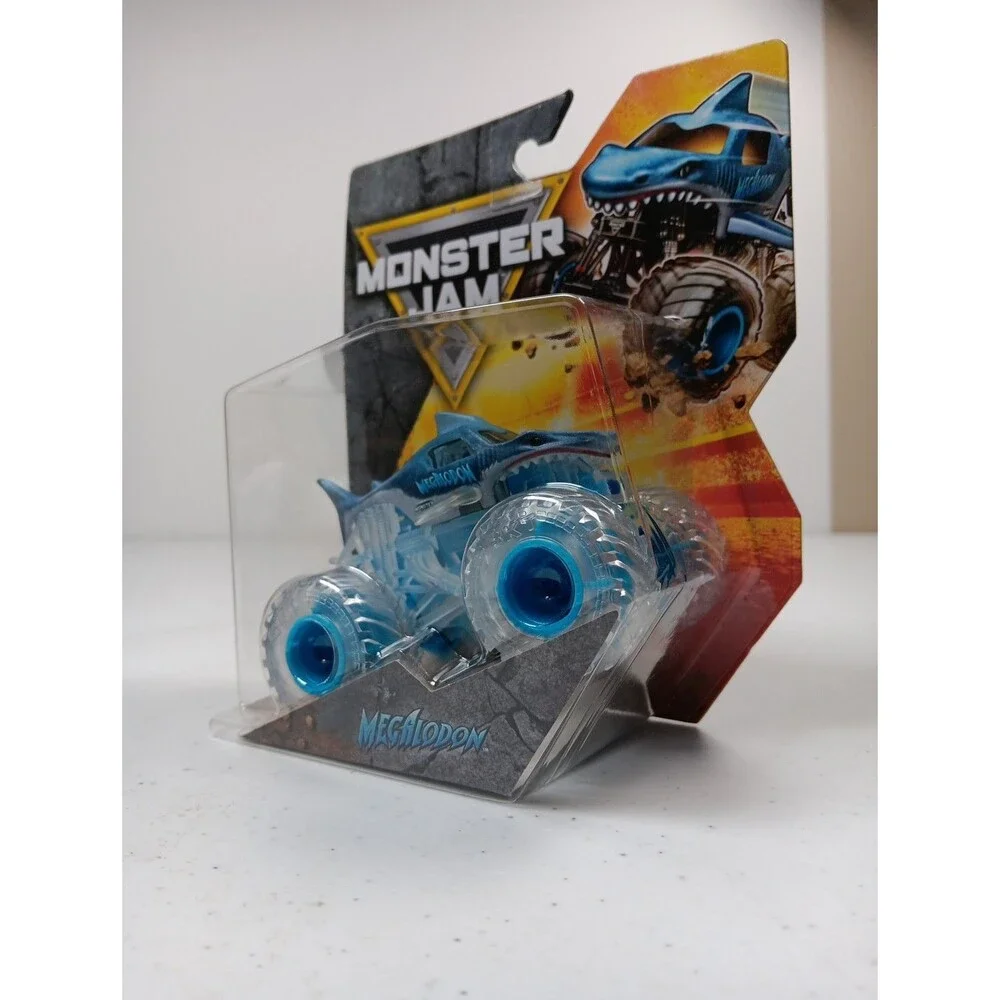 Monster Jam “Megalodon” Truck Set Of 4 Spin Master 1:64 Series 01